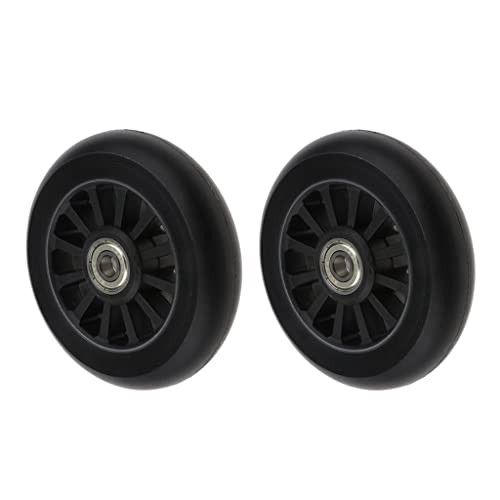 Tiuimk PU Verschleißfeste Räder für Extreme Roller 100mm - Schwarz (2 teile/satz mit Lager) von Tiuimk
