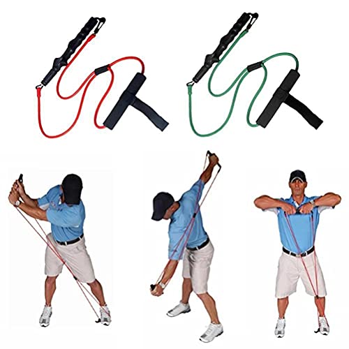 Tixiyu 1 x Golfschwung-Trainer, Indoor-Golfschwunghilfe, Übungsbänder, Schwungtrainer, Zubehör für Anfänger – Übungsbänder von Tixiyu