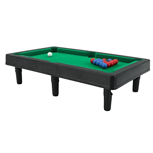 Tixiyu Mini -Billardtisch Miniatur -Billard -Spiel für ab 5 Jahren mit Robustem Design Kompakte Größe 12.4x7.4x3.1in für Desktop Game Room Family Room Floor von Tixiyu