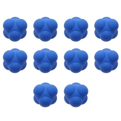 Tlily 10 x Hexagonale Ballreaktion, Agilitätstraining, Ball-Reaktion, Koordination, Agilität, Reaktionsball von Tlily