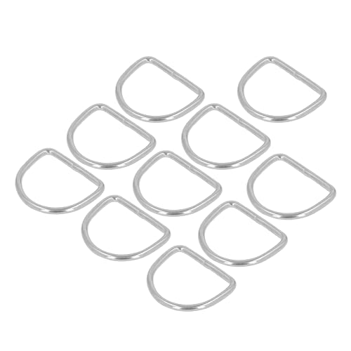 Tnfeeon D-Ringe aus Edelstahl, Nahtloses Schweißen, Haltbarkeit, D-Ringe, Korrosionsbeständigkeit für Kajaks (30 * 25 * 3 MM) von Tnfeeon