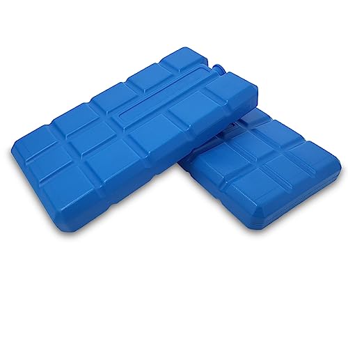 ToCi 2er Set Kühlakkus mit je 200ml | 2 Blaue Kühlelemente für die Kühltasche oder Kühlbox | Kühlakku Kühlpads Kühlpack für die Kühltragetasche | Kühlakkus dünn von ToCi