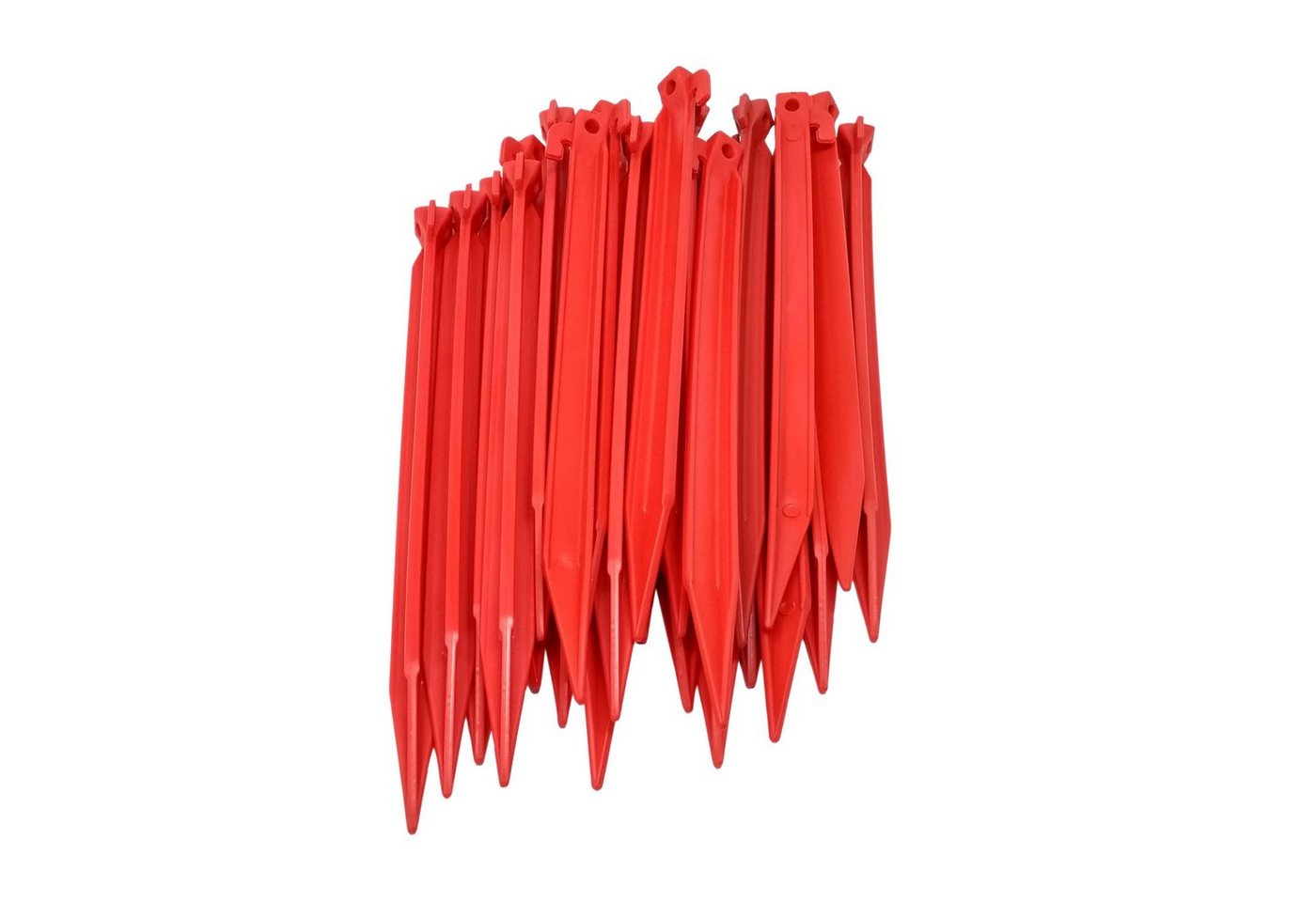 ToCi Zelthering 24x Kunststoff Heringe 30cm Rot Zeltheringe für weiche & sandige Böden von ToCi