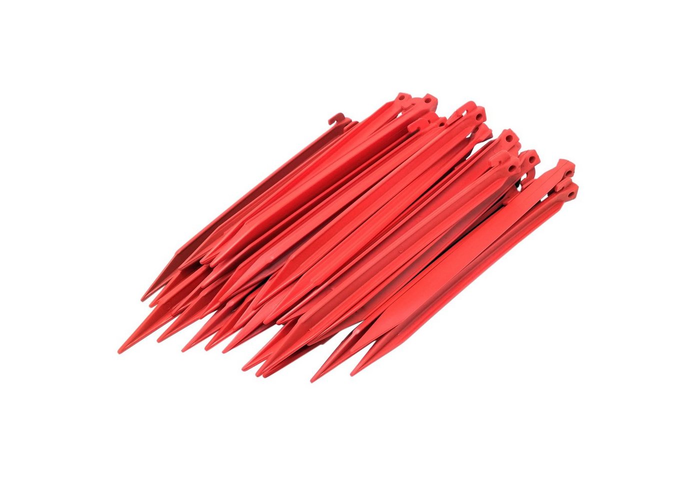 ToCi Zelthering 30 cm Zeltheringe aus Kunststoff, rot : 36 Stück von ToCi