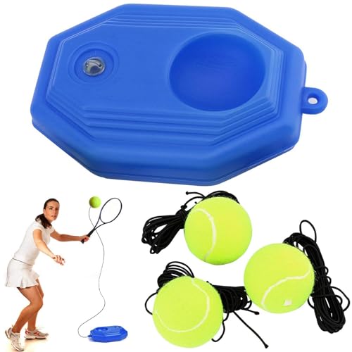 Tobefore Tennis Trainer Rebound Ball mit 3 Saiten Ball, Tennis Praxis Trainingsgerät Solo Tennis Training Kit für Erwachsene, Anfänger Übung von Tobefore