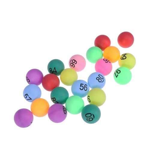 Toddmomy 150 Stück Farbige Tischtennisbälle Nummerierte - Pong- Bälle Nummerierte Tischtennisbälle Verlosung Zahlenkugeln 1-200 Nummerierte Bälle 1-150 Bier- Pong- Bälle Anzahl Geschenkball von Toddmomy