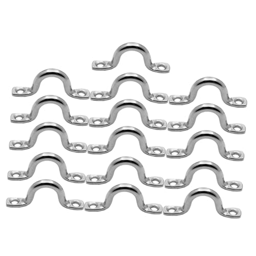 Toddmomy 16 Stück Teiliges U Förmiges Yacht Camel Back Griffset Verschleißfest Ergonomisch Geformt für Sicheres Festmachen und Seilhaltem Segelboot und Yachtdeck von Toddmomy