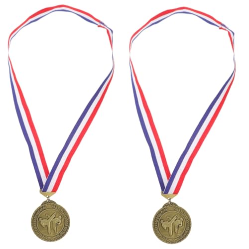 Toddmomy 2st Taekwondo-Medaille Deko Medaillen Für Auszeichnungen Rennmedaille Hängende Medaillen Kleine Medaille Medaillen Aus Metall Zinklegierung Tragbar von Toddmomy