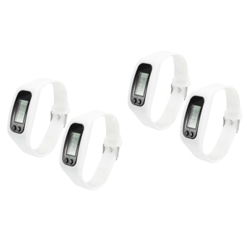 Toddmomy 4 Stück Elektronische Uhr Digitales LCD Armband Schrittzähler Uhr Kalorienzähler Gehwegzähler von Toddmomy
