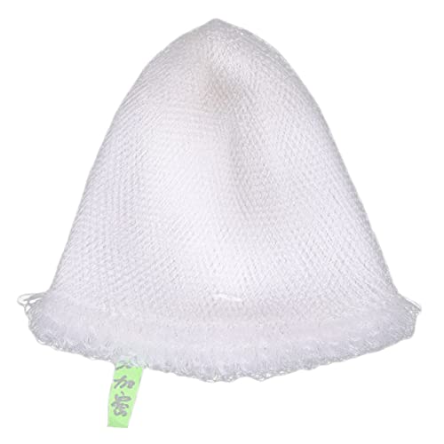 Toddmomy Fischerei und Netzkopf Kopfnetz Handstricken Kescher zum Karpfenangeln Kieme Halten Sie Netze zum Angeln Fischfang Hand Knitting Handgefertigt Nylonnetz Fischernetz Angelleine Weiß von Toddmomy