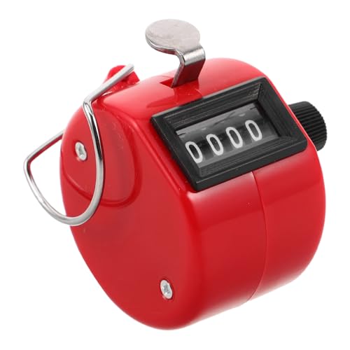 Toddmomy Golf Score Keeper Tragbarer Clicker Zähler Golf Score Anzeige Handheld Clicker Zähler Mechanischer Handzähler Handzählzähler Rot von Toddmomy
