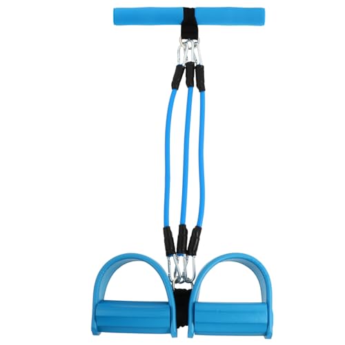 Toddmomy Pedalspanner Multifunktions-Spannseil 3-Röhren-Elastischer Yoga-Pedalzieher Widerstandspedal-Expander Fitnessgerät Zum Dehnen Abnehmen Training Blau von Toddmomy