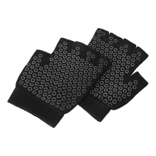 Toddmomy Rutsch Yoga Handschuhe Fingerlos Atmungsaktiv Schweißabsorbierend Fitness Training Handschuhe für und Workout Unisex von Toddmomy