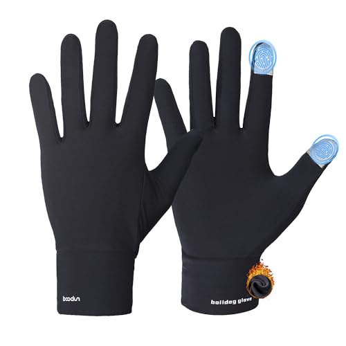 Tofern Herren Damen Thermo Handschuhe Touchscreen Unterziehhandschuhe - Winter Warme FahrradHandschuhe Skihandschuhe für Ski, Fahren, Radfahren, Wandern von Tofern
