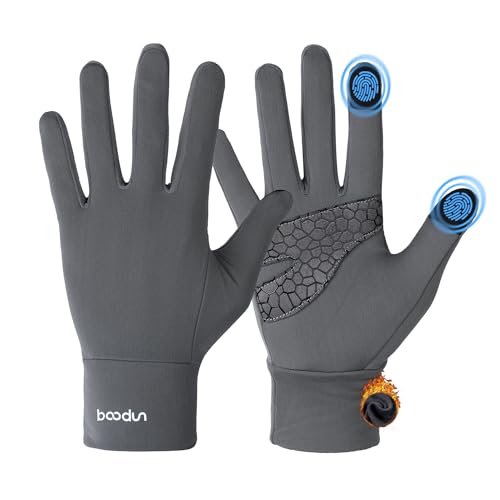Tofern Herren Damen Thermo Handschuhe Touchscreen Unterziehhandschuhe - Winter Warme FahrradHandschuhe Skihandschuhe für Ski, Fahren, Radfahren, Wandern von Tofern