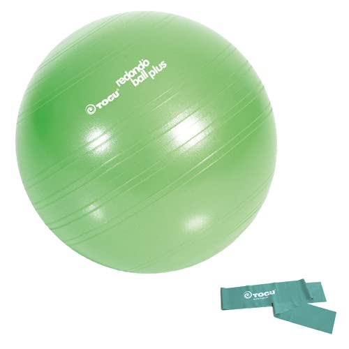 Togu Gymnastikball Workout Set Redondo Ball Plus 38cm und Theragym Band grün/mittel von Togu
