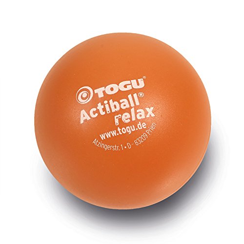 TOGU Actiball Relax luftgefüllter Faszienball Massageball Faszienmassageball, Orange, S, 6 cm ø von Togu