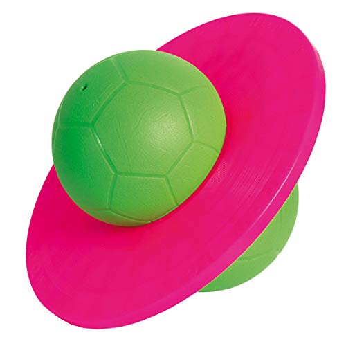 TOGU Hüpfball Moonhopper grün/pink, bis 45 kg belastbar von Togu