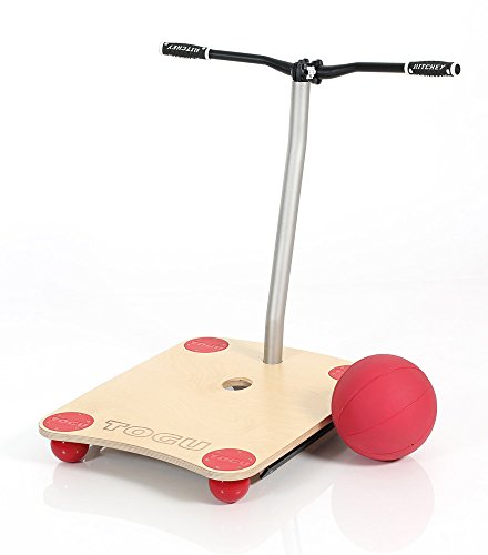 TOGU Unisex – Erwachsene Bike Balance Trainer Board, BBB 65 x 52 x 76 cm Ball ca. 21 cm Durchmesser von Togu