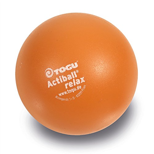 TOGU Actiball Relax luftgefüllter Faszienball Massageball Faszienmassageball, Orange, L, 12 cm ø von Togu