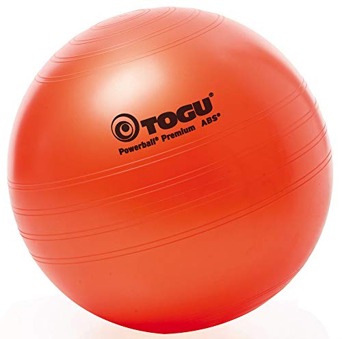 Togu Gymnastikball Powerball Premium ABS (Berstsicher), orange, 75 cm von Togu