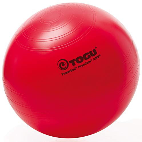 Togu Gymnastikball Powerball Premium ABS (Berstsicher), rot, 45 cm von Togu