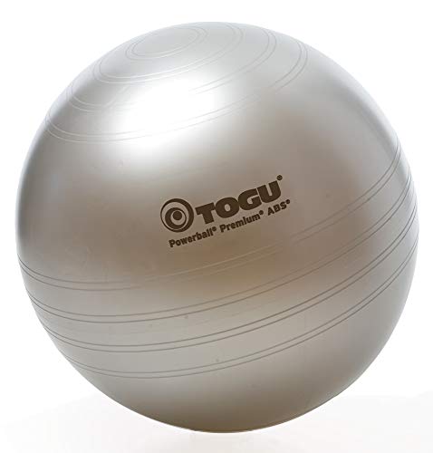 Togu Gymnastikball Powerball Premium ABS (Berstsicher), silber, 65 cm von Togu