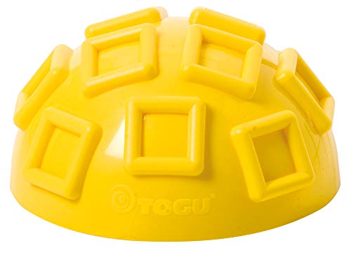 Togu Unisex – Erwachsene Geo-Balance-Igel 2er Set XL, Gelb, 18 cm von Togu