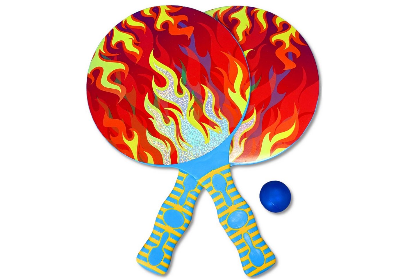 Toi-Toys Badespielzeug GO PLAY Beach Tennis - Flames (2 Schläger + Ball) von Toi-Toys