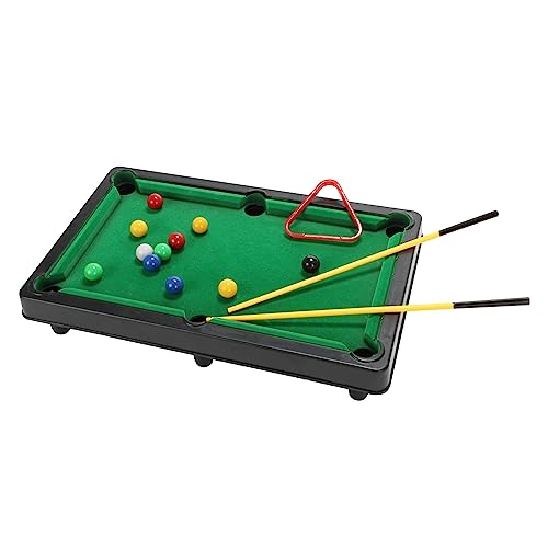 Toi-Toys Mini Billard Snooker Spiel mit Queues und Bällen - Gesellschaftsspiel Brettspiel von Toi-Toys