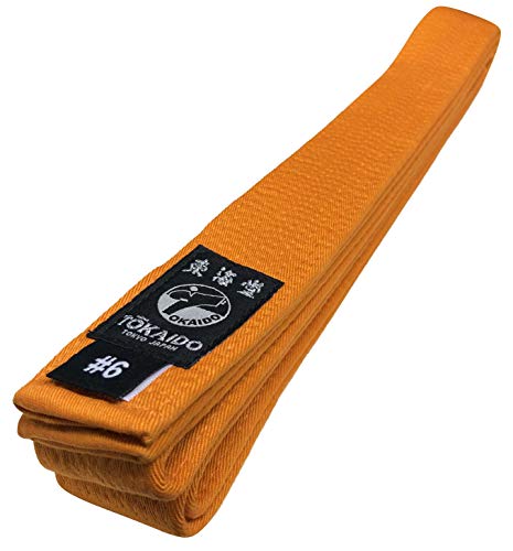 Tokaido Karategürtel orange | Orangegurt Karate Gürtel aus Baumwolle | Verschiedene Längen (285) von Tokaido