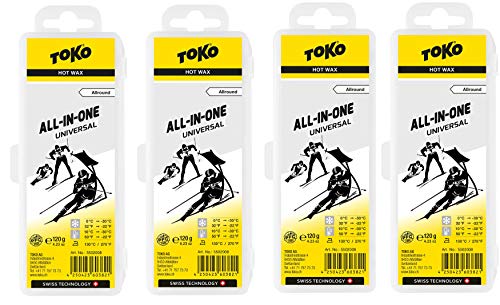 Toko _ Skiwachs Set 4 x All In One Wax - für Alpinski + Langlaufski + Board von Toko _