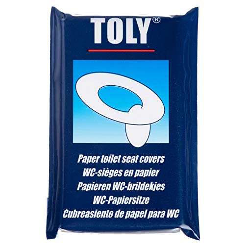 Toly 50 x WC Sitz Auflage - Camping Papier Sitzauflage Klo Toilettensitz Schutz von Toly