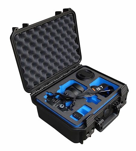 Profi Transportkoffer für Sony Alpha 7 spiegellose Digitalkamera und Zubehör; wasserdichter Outdoor Case IP67 (Kompakt Edition) von TomCase