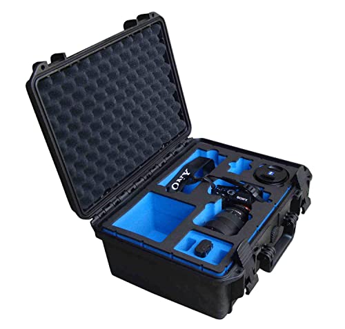 TomCase Profi Transportkoffer für Sony Alpha 7 spiegellose Digitalkamera und Zubehör; wasserdichter Outdoor Case IP67 (Travel Edition) von TomCase