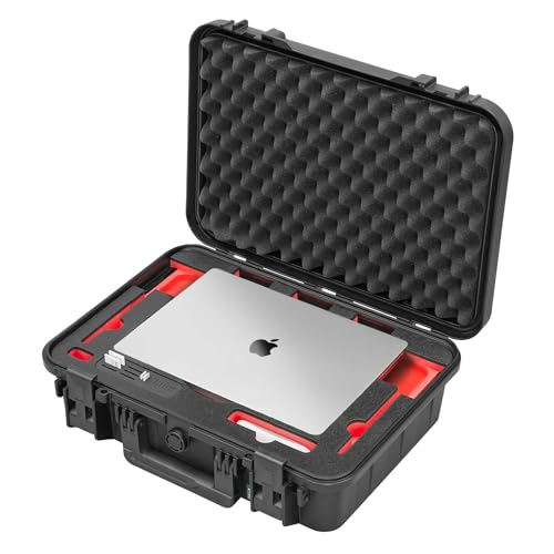 TOMcase Koffer für MacBook Pro 14" (M1/M2/M3), robuster wasserdichter ECO Schutzkoffer (IP65) für Laptop/Notebook - Made in Germany (14") von TomCase