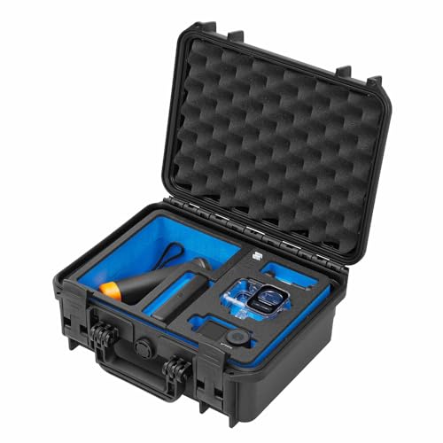 TomCase Koffer für DJI OSMO Action 4 Kameras und viel Zubehör + Akkus Aufladen im Inlay; wasserdichter Outdoor Case IP67 - Made in Germany von TomCase