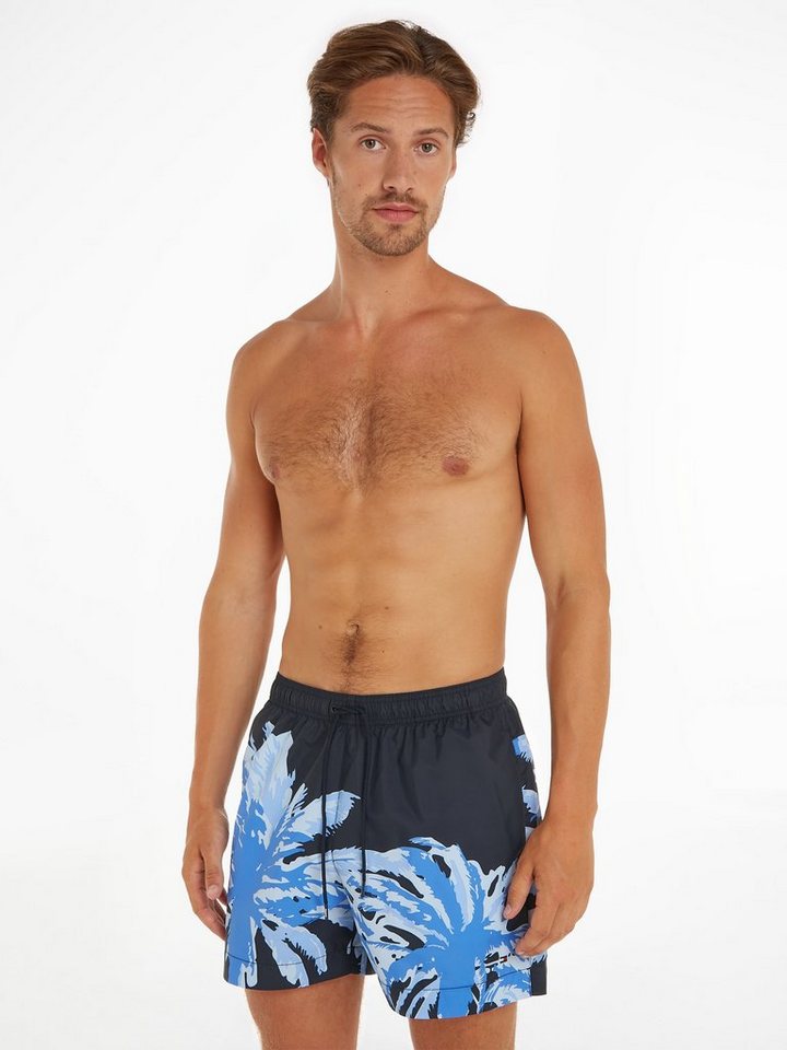 Tommy Hilfiger Swimwear Badeshorts MEDIUM DRAWSTRING PLACED mit Palmenprint von Tommy Hilfiger Swimwear