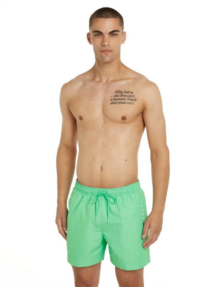 Tommy Hilfiger Swimwear Badeshorts MEDIUM DRAWSTRING mit Markenlabel an der Hüfte von Tommy Hilfiger Swimwear
