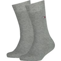 2er Pack TOMMY HILFIGER Basic Socken Kinder 758 - middle grey melange 23-26 von Tommy Hilfiger