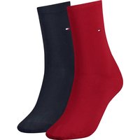 2er Pack TOMMY HILFIGER Casual Socken Damen 684 - tommy red 35-38 von Tommy Hilfiger