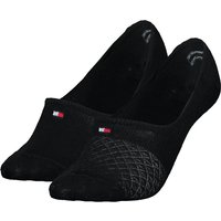 2er Pack TOMMY HILFIGER Diamond Structure Füßlinge Damen 001 - black 39-42 von Tommy Hilfiger