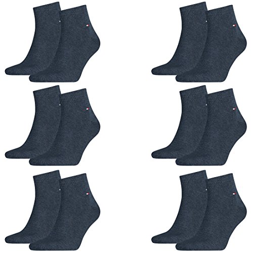 Tommy Hilfiger 12 Paar Quarter Socken Gr. 39-46 Herren Business Sneaker Socken, Farbe:356 - jeans, Socken & Strümpfe:43-46 von Tommy Hilfiger