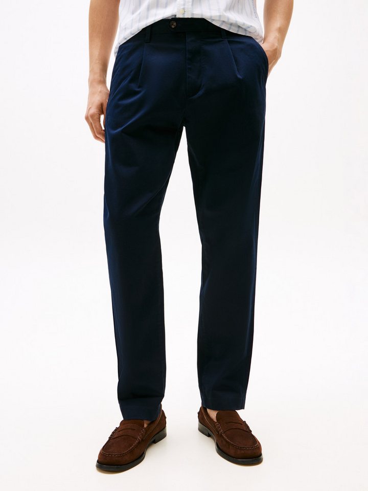 Tommy Hilfiger Chinohose HARLEM 1PLT CHINO SATIN relaxed fit, Bundhalte von Tommy Hilfiger