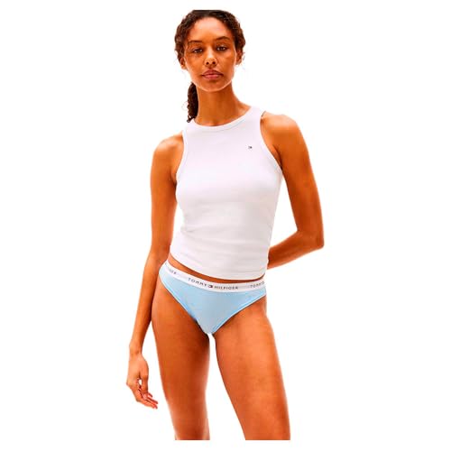 Tommy Hilfiger Damen 3er Pack Slips Bikini Form Unterwäsche, Mehrfarbig (Sweet Blue/Flower Foulard/Ivory), XS von Tommy Hilfiger