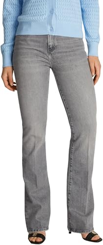 Tommy Hilfiger Damen Jeans Hose Noe Bootcut Fit, Grau (Noe), 32W/26L von Tommy Hilfiger