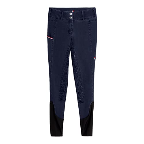 Tommy Hilfiger Damen Jeans Style Reithose mit Vollbesatz Indigo FS 2023, Größe:S von Tommy Hilfiger