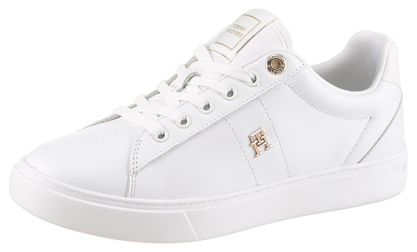 Tommy Hilfiger ESSENTIAL ELEVATED COURT SNEAKER Sneaker, Freizeitschuh, Halbschuh, Schnürschuh mit TH-Schmuckelement von Tommy Hilfiger