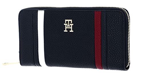 Tommy Hilfiger TH Emblem Large ZA Corp Wallet Space Blue von Tommy Hilfiger