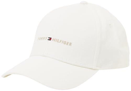 Tommy Hilfiger Herren Cap Foundation Panel aus Baumwolle, Weiß (Ivory Silk), Einheitsgröße von Tommy Hilfiger